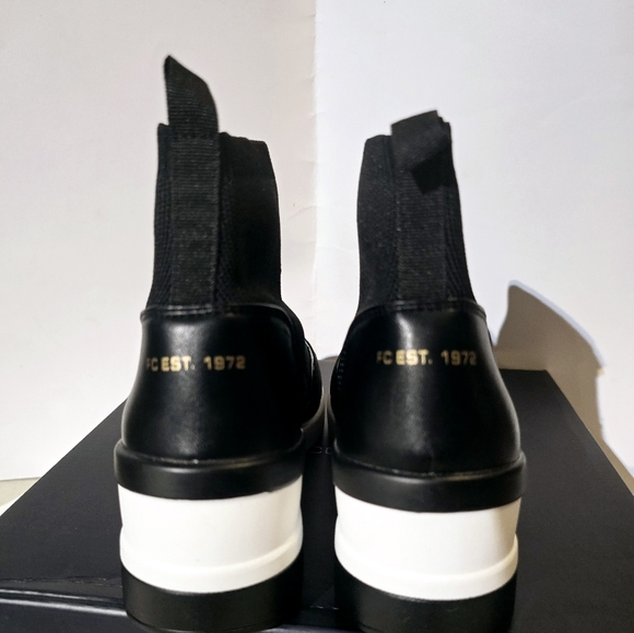 French Connection women's starr wedge sneaker  Black color size 7.5. New with b - Picture 5 of 11